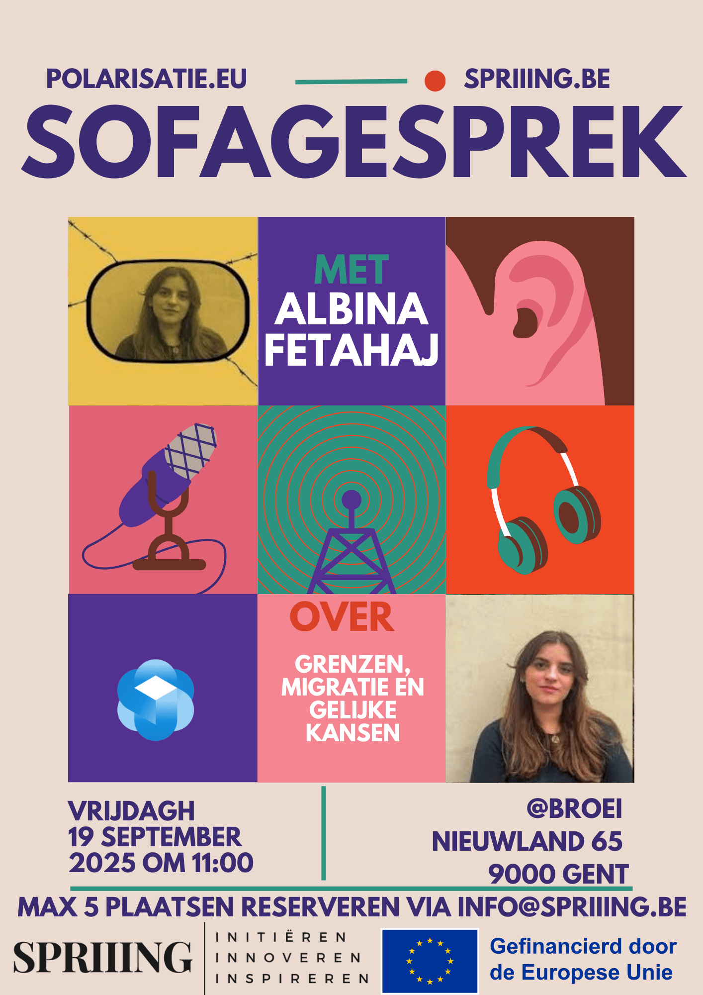 Sofagesprek met Albina Fetahaj