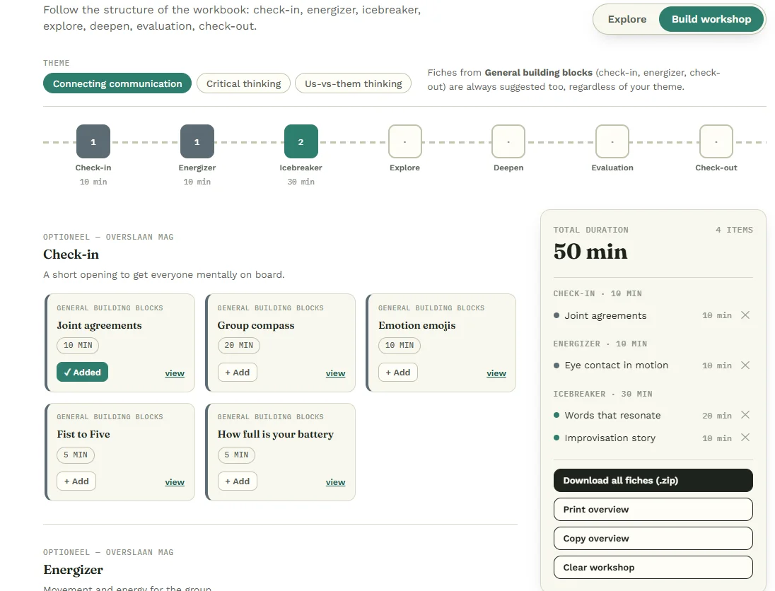 Our Toolbox Has Been Updated: Find Methods Faster, Build Your Own Workshop and Download the Activity Sheets
